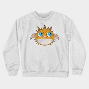 Angry fugu Crewneck Sweatshirt